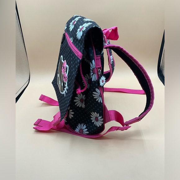 A Black And Pink Vintage Sanrio 2007 Hello Kitty Medium Size Backpack - Picture 4 of 6